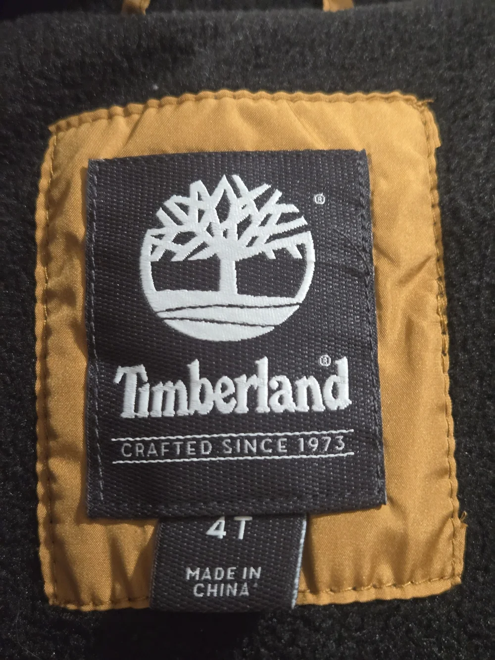 Timberland Kids Hooded Puffer Jacket - Tan